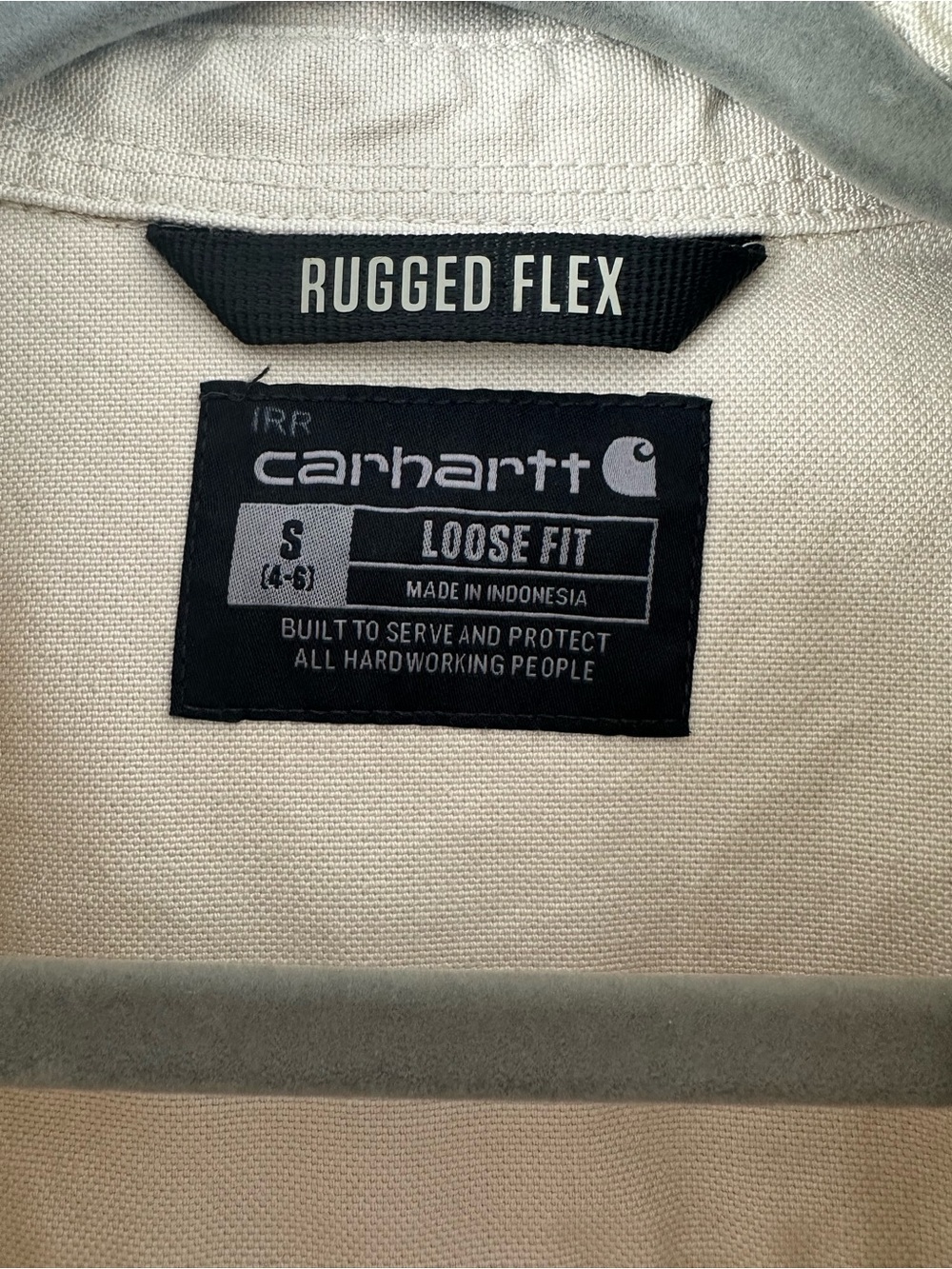 Carhartt Rugged Flex Cream and Black Label Loose-Fit Shirt (99% Cotton) - Picture 2 of 5